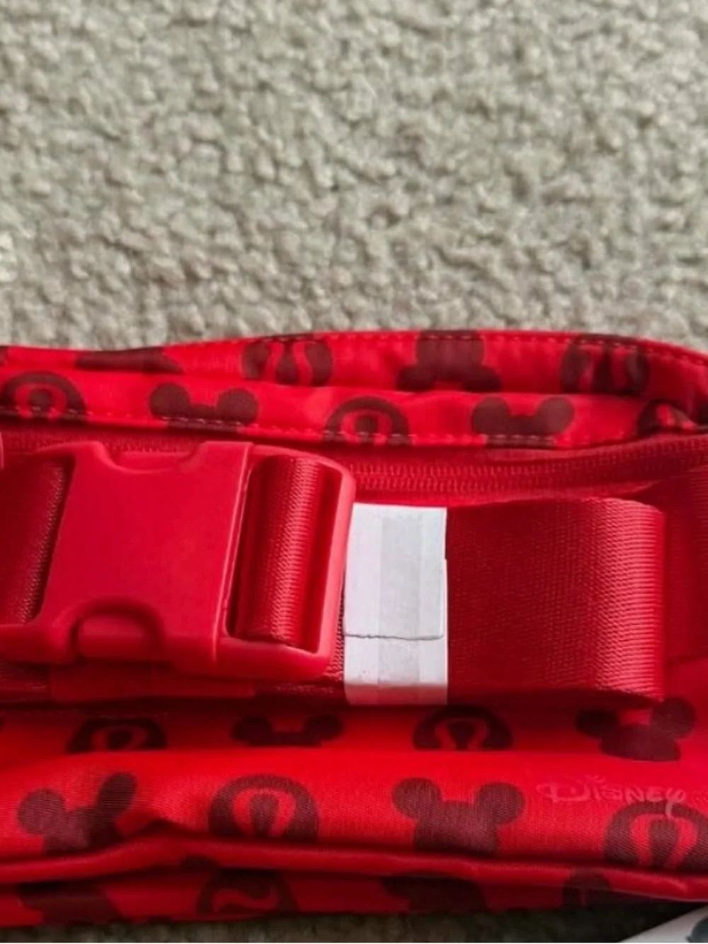 Lululemon x Disney Red Cosmetic Pouch belt bag Fanny pack waist - Picture 2 of 3